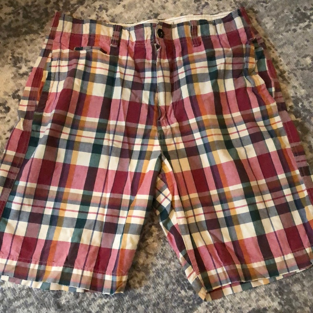 American Eagle madras shorts